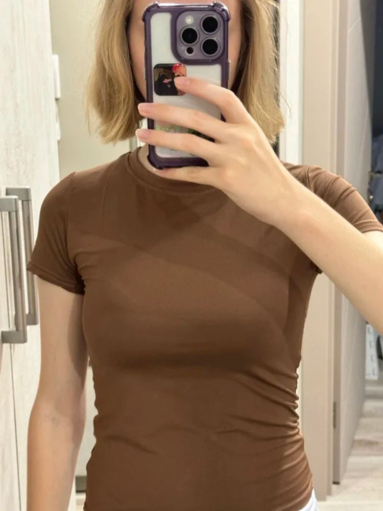 T-shirts crop tops vintage pour femmes