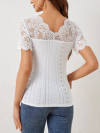Chemise à manches courtes pour femmes