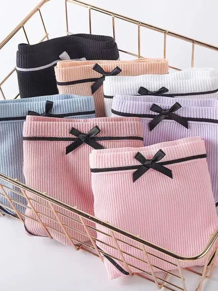 Culottes en coton avec nœud pour femmes