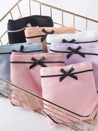 Culottes en coton avec nœud pour femmes