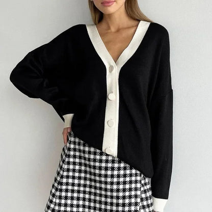 Cardigan Rose Femme – Motif Rayé