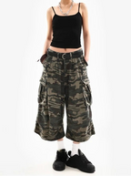 Pantalon court de Camouflage rétro américain pour femmes