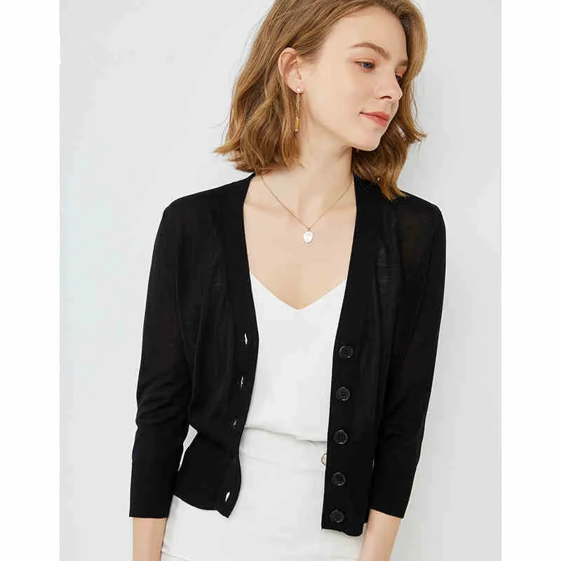 Cardigan à manches longues pour femmes