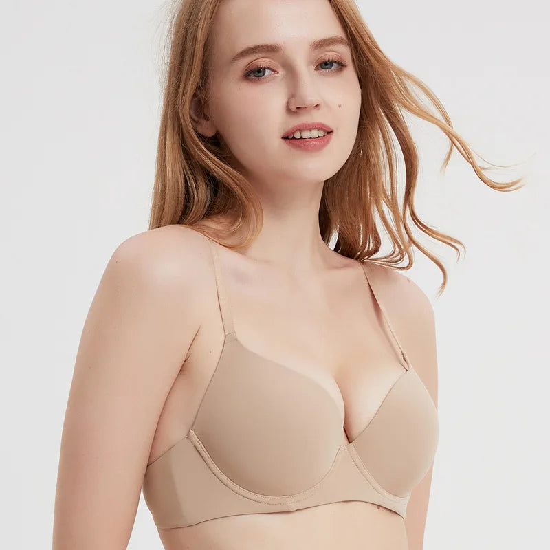 Soutien-gorge push-up en V profond pour femmes