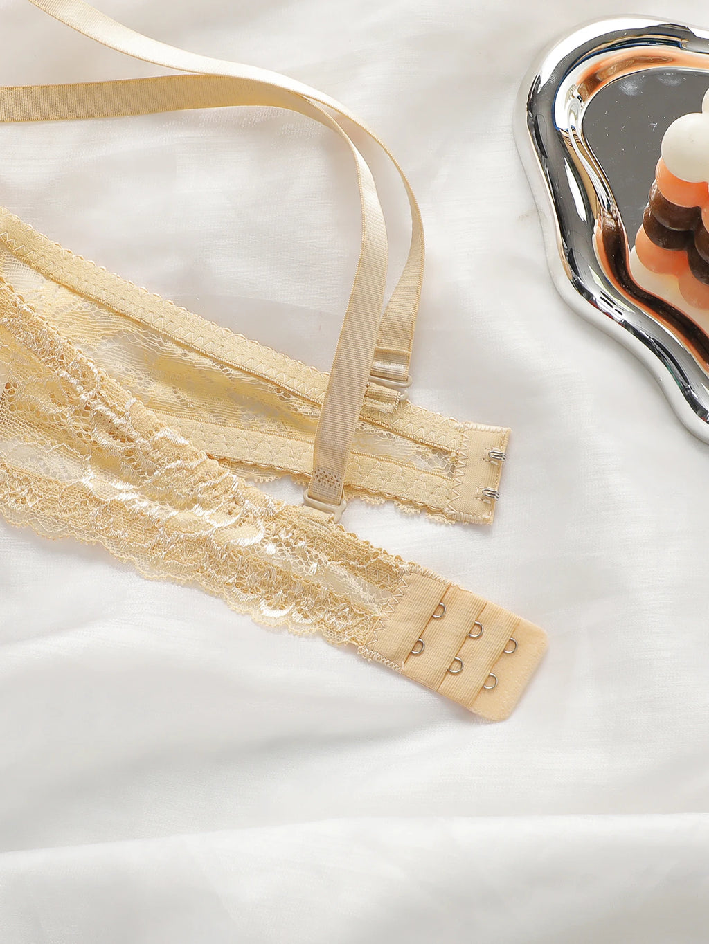 Ensemble de 2 pièces de lingerie en dentelle colorée pour femmes