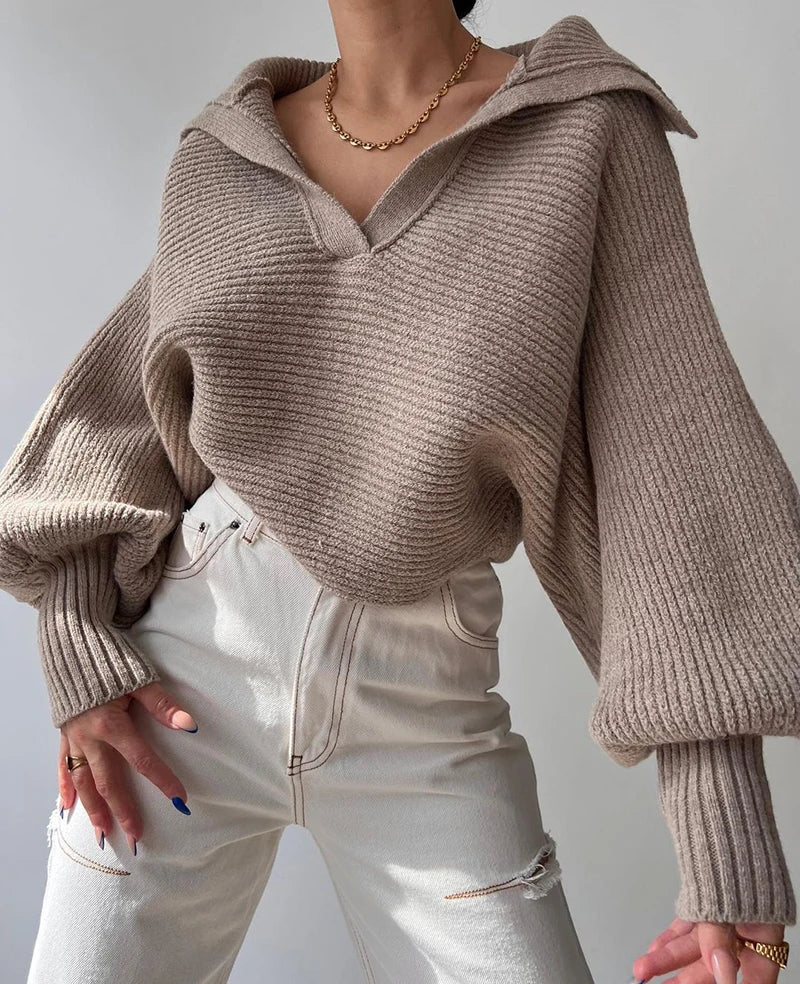 Pull court en tricot vintage pour femmes