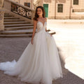 Robes de mariée sexy à bretelles spaghetti pour femmes