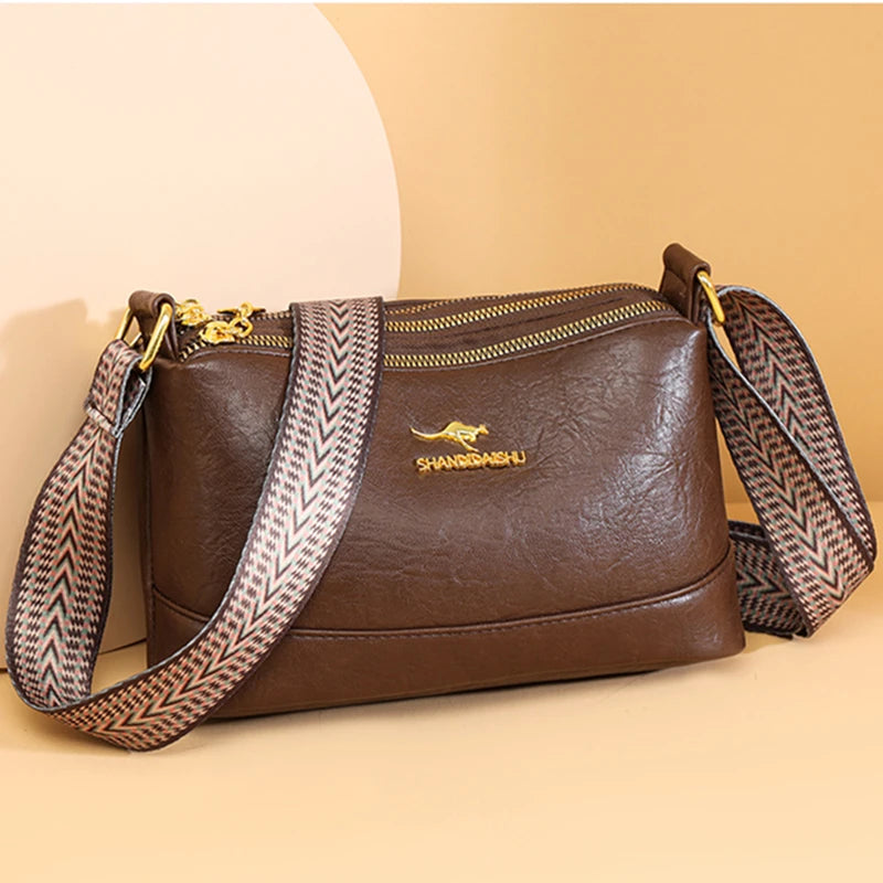 Sac à main de haute qualité en cuir souple pour femmes
