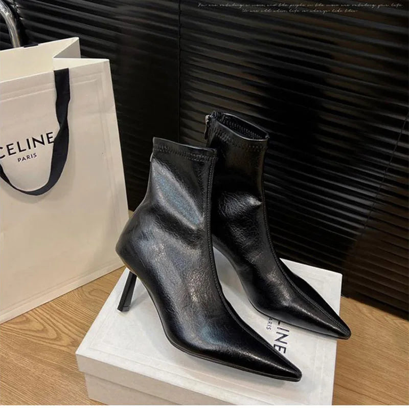 Bottine de rinçage pointues pour femmes
