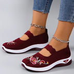Chaussures plates d'été en maille respirante pour femmes
