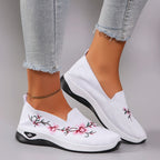 Chaussures plates d'été en maille respirante pour femmes