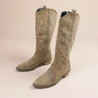 Bottes de cowboy western brodées pour femmes