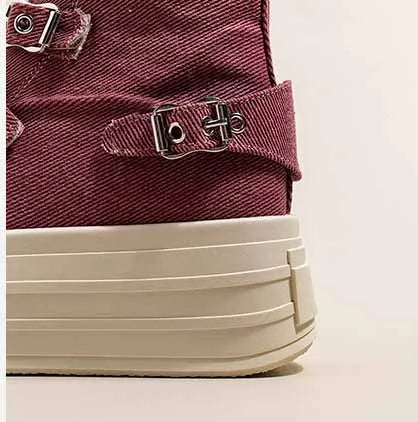 Bottines à semelle compensée pour femmes