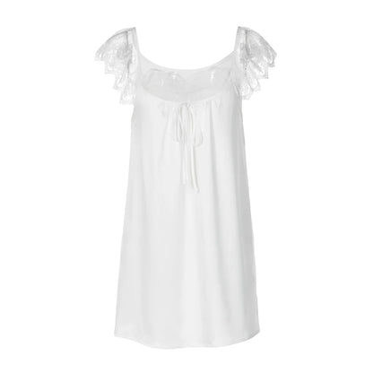 Mini-Robe Satin Femme – Dentelle et Dos Nu