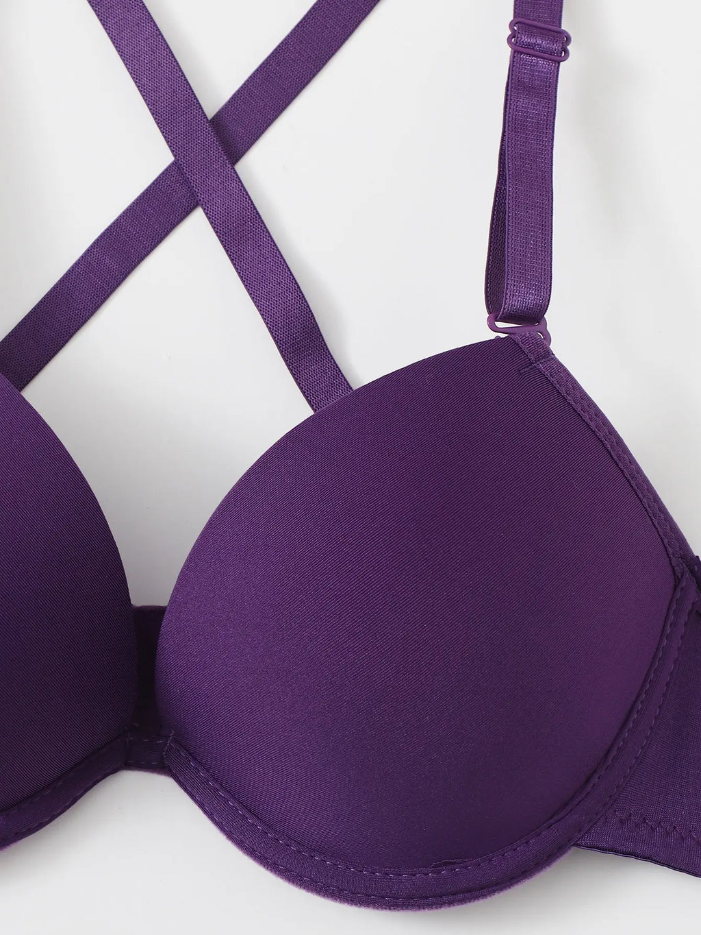 Soutien-gorge de soutien en acier à bande violette pour femmes