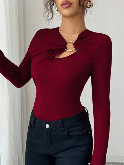 T-Shirt Ajusté Femme – Style Urbain