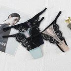 String taille basse transparent pour femmes