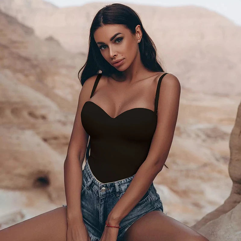 Body noire élégante pour femmes