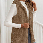 Gilet ample sans manches pour femmes