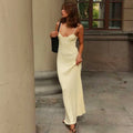 Robe longue élégante en maille pour femmes