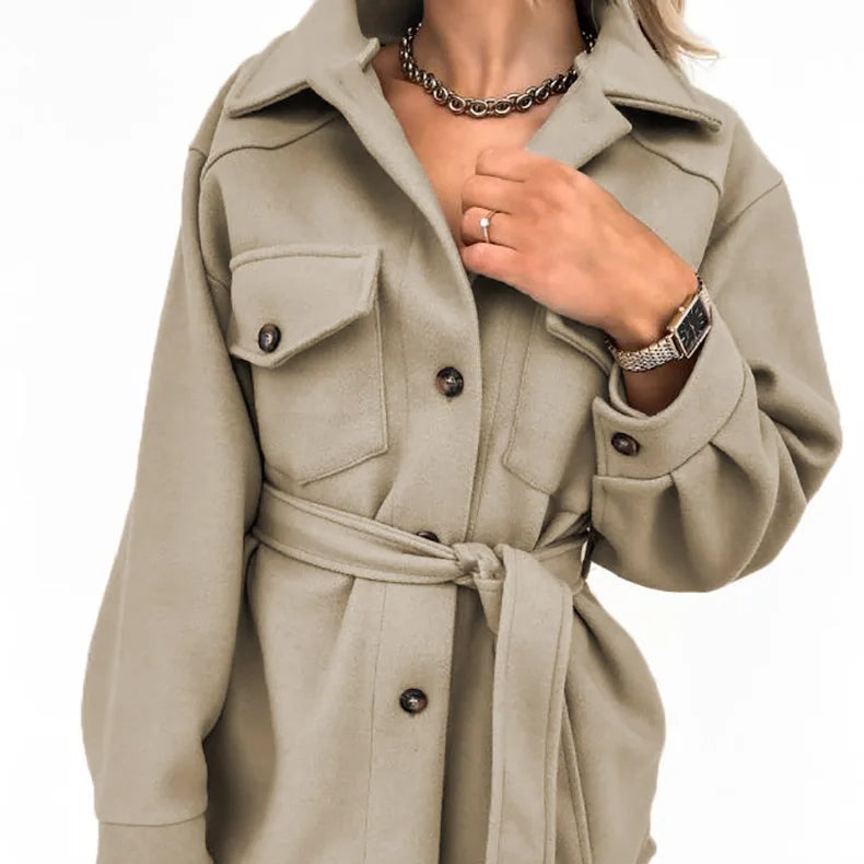 Veste en laine à manches longues pour femmes