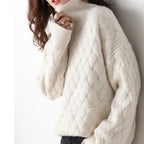 Pull ample à manches longues pour femmes