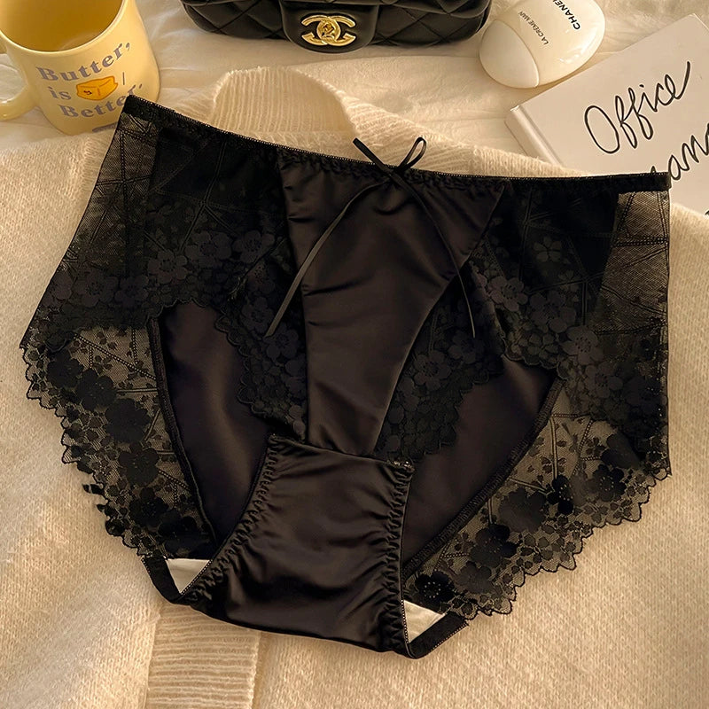 Culotte en dentelle taille haute pour femmes