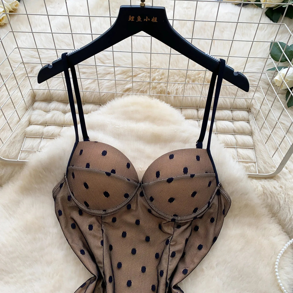 Body bustier à bretelles et armatures pour femmes