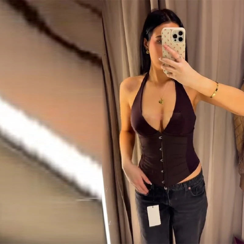 Gilet col licou pour femmes