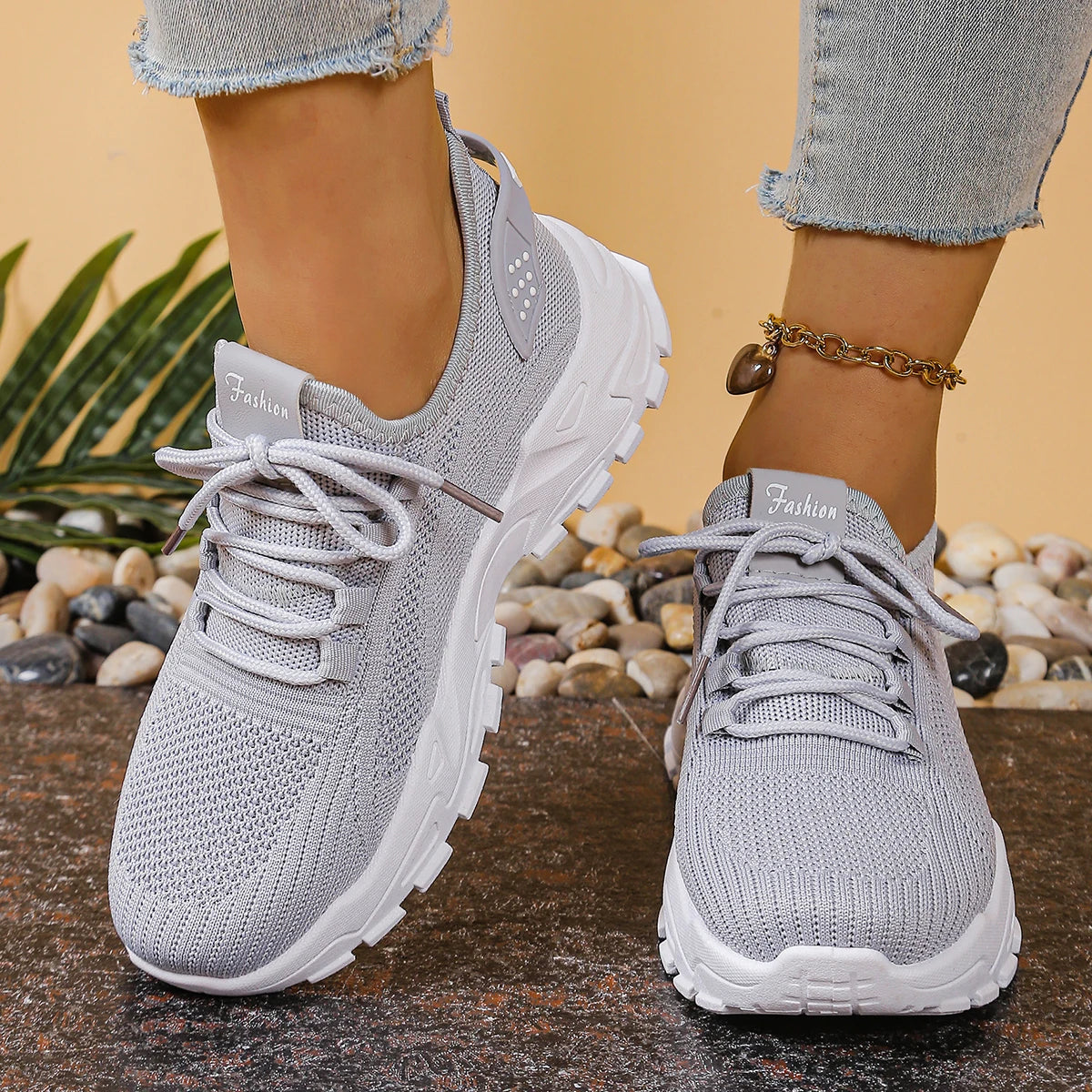 Baskets en maille respirante pour femmes