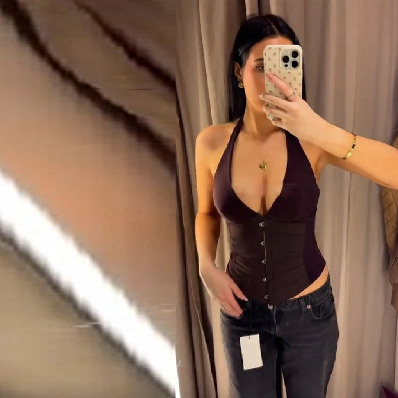 Gilet col licou pour femmes