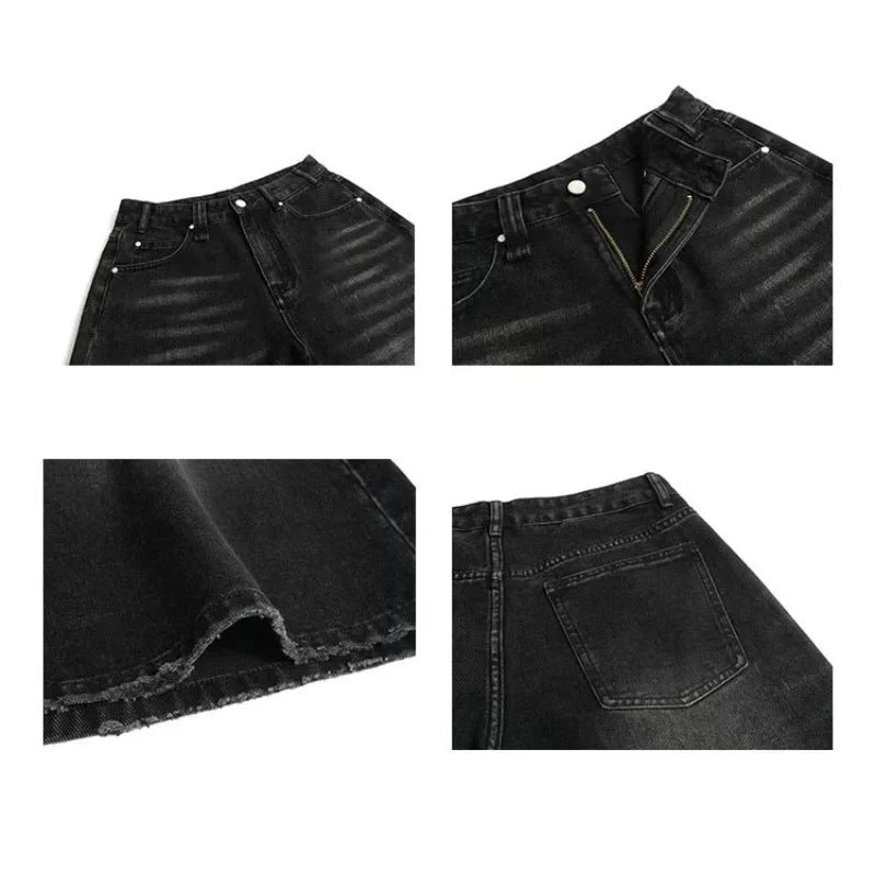 Short en jean taille basse pour femmes