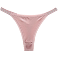 String taille basse en satin pour femmes