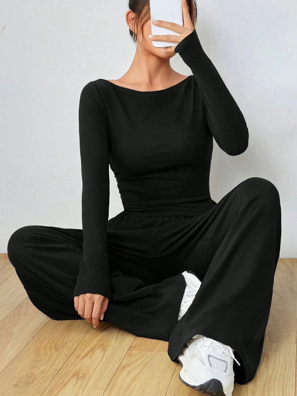 Ensembles deux pièces décontracté pantalons amples pour femmes
