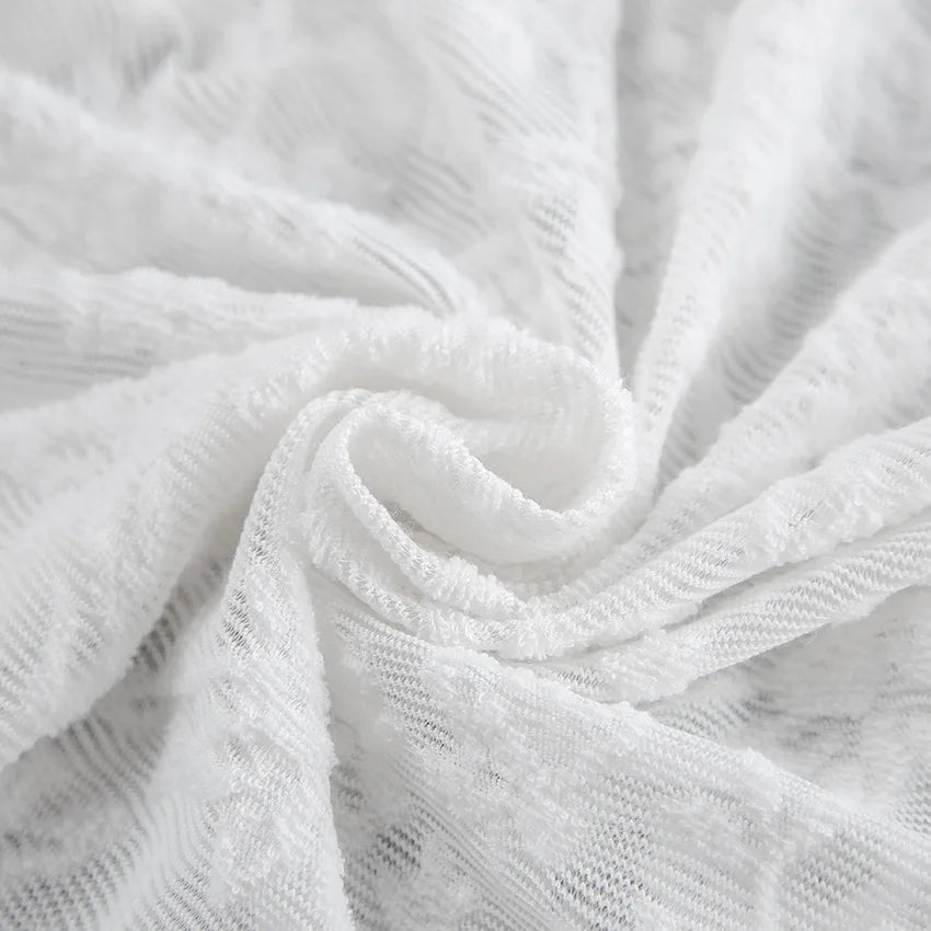 Chemisier en dentelle transparente blanche pour femmes