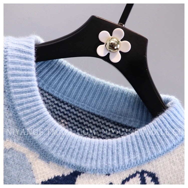 Pull chaud arc-en-ciel pour femmes