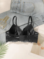 Soutien-gorge en dentelle brodée pour femmes