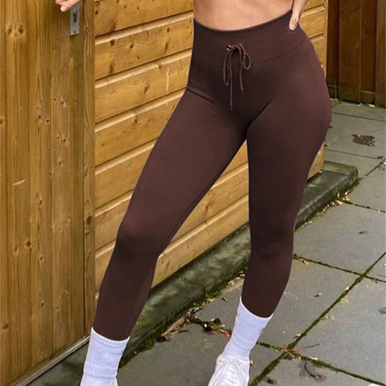 Leggings Push Up en tricot sans couture pour femmes