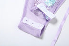 Body moulante à broderies col V et dos nu  pour femmes