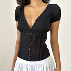 T-shirt en dentelle pour femmes