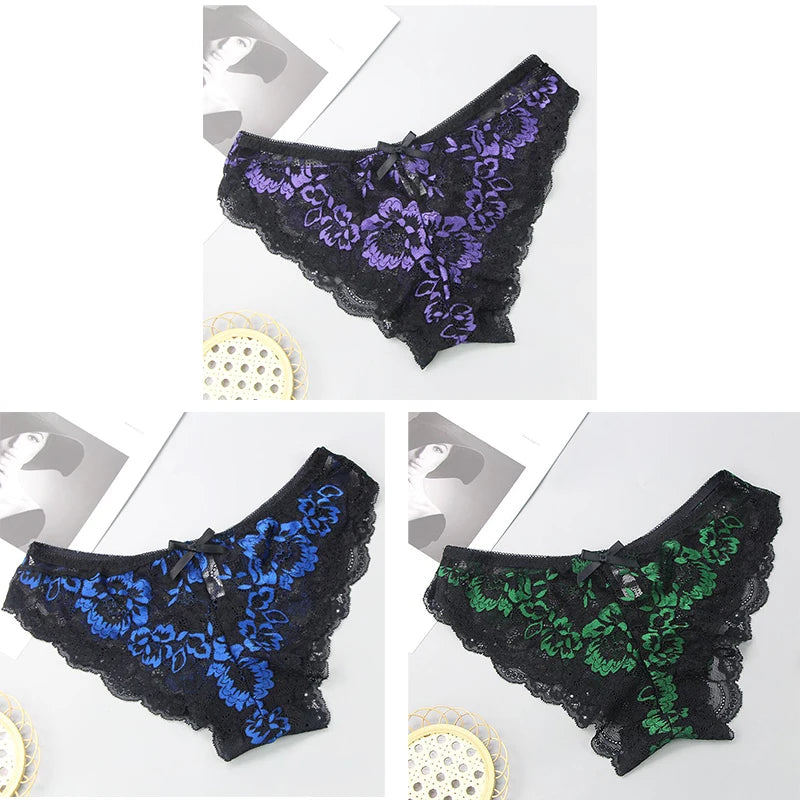 Lot de 3 culottes sexy pour femmes