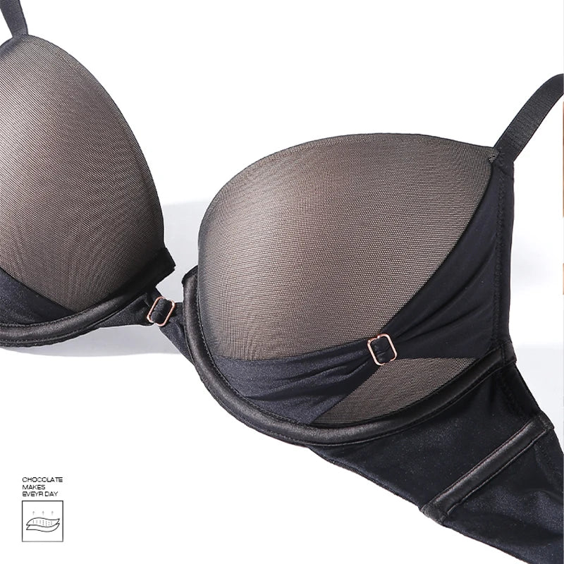 Ensemble soutien-gorge push-up et culotte pour femmes