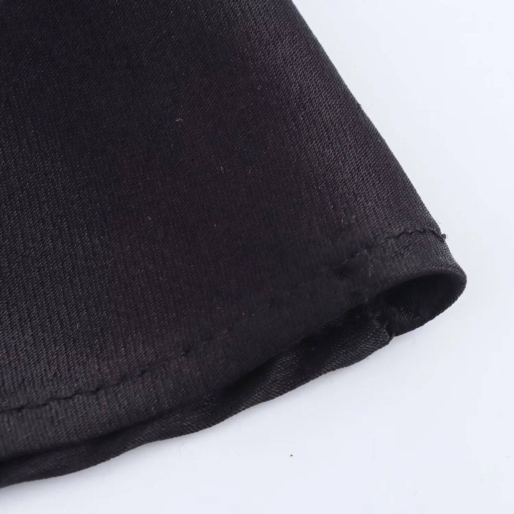 Robe midi à bretelles lacées en satin pour femmes