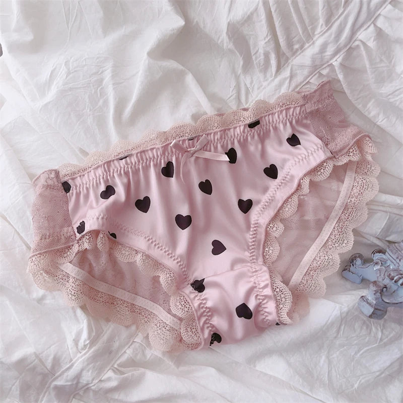 Culotte en dentelle translucide pour femmes