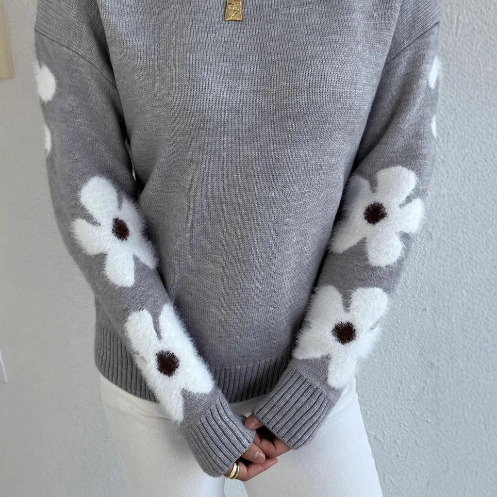 Pull en maille à manches longues pour femmes