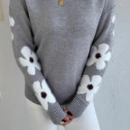 Pull en maille à manches longues pour femmes
