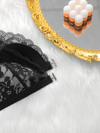 Soutien-gorge respirant et ajusté en dentelle à boucle avant pour femmes