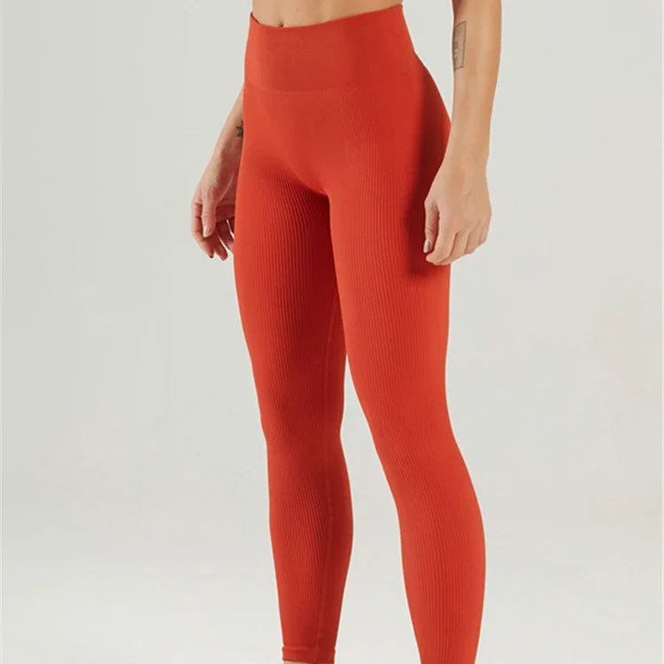 Leggings Push Up en tricot sans couture pour femmes