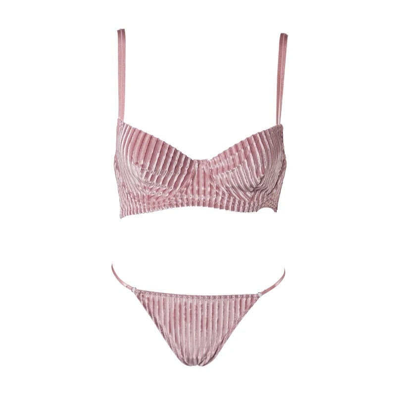 Ensemble soutien-gorge push-up et String pour femmes