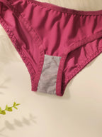 Ensemble soutien-gorge push-up et culotte rouge avec armatures rembourrées pour femmes